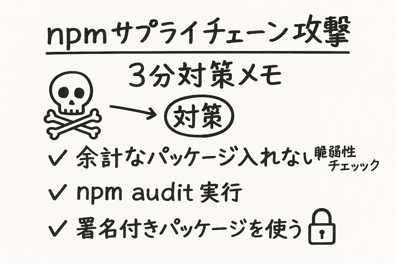 npmサプライチェーン攻撃の裏側と防御ガイド